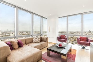 Stunning two bedroom apartment to rent in One West India Quay